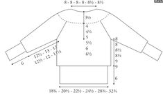 an image of the measurements for a long sleeved t - shirt, which is shown in