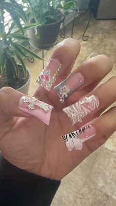 Vogue Nails, Art Nail Designs, French Tip Acrylic Nails, Really Cute Nails