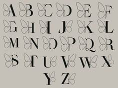 the upper and lower case of an english alphabet, with black ink on white paper