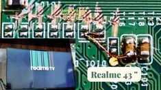 an electronic board with some wires attached to it and the words realne 43 printed on it