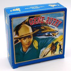 a blue box with an image of gene aury on it