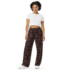 Upgrade your loungewear with our All-Over-Print Unisex Wide-Leg Pants, designed for ultimate comfort and style. These best-selling pants effortlessly blend fashion with function, making them perfect for everything from cozy pajamas to trendy streetwear. Whether you're lounging at home or stepping out, their super soft, stretchy fabric ensures comfort in every move. Crafted with premium knit mid-weight jersey fabric, these pants feature a relaxed unisex fit and an adjustable elastic waistband with a white drawstring for added comfort. Plus, the practical side pockets make them ideal for daily wear. Choose to wear them on the waist or hips for a customizable fit. The fabric's OEKO-TEX 100 standard certification guarantees safe, eco-friendly material that's gentle on the skin. Whether you're Anatomy Teacher, Science Anatomy, Vintage Anatomy, Cozy Pajamas, Trendy Streetwear, Teacher Student, Student Gift, Pj Pants, Pants With Pockets