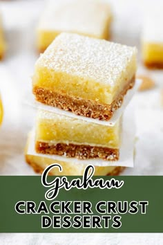 Take the stress out of baking with your favorite desserts made with a graham cracker crust! From pies, to no-bakes, and of course cheesecakes, there’s a delicious graham cracker dessert for everyone! Graham Crumb Desserts, Graham Cracker Pretzel Crust, No Bake Desserts With Graham Cracker Crust, Graham Cracker Crust Bars, Graham Cracker Crumbs Recipes, Recipes With Graham Cracker Crumbs, Pudding Graham Cracker Dessert, Graham Wafer Desserts, Graham Cracker Crumb Recipes