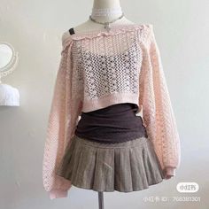 Himekaji Outfits, Campus 00, 00s Style, Aesthetic Baby, 일본 패션, Styl Boho, Outfits Men, Christmas Nail, Really Cute Outfits