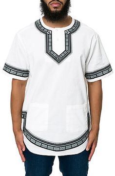 The Division Dashiki in White by 10 Deep Urban Apparel, Top Streetwear Brands, Crooks And Castles, African Shirts, Nigerian Styles, African Inspired Fashion, Diamond Supply Co, The Division