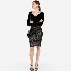 High Waist Sequin Mini Pencil Skirt Style 07658425 Description Sparkly Sequins, A Flattering High Wast And A Mini Length Makes This Skirt A Perfect Pick For Parties And More. Features & Fabric High Waisted Back Hook And Zip Closure All-Over Sequins; Full, Silky Lining Straight Hem; Mini Length Nylon Hand Wash Imported Beige Pencil Skirt, Red Leather Skirt, Brown Pencil Skirt, Sequin Midi Skirt, Pink Pencil Skirt, Red Pencil Skirt, Burgundy Skirt, Anniversary Dinner, Striped Skirt Pencil