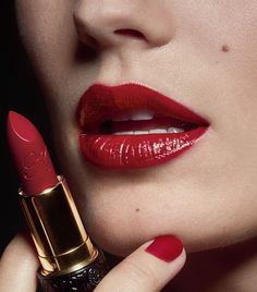 Sale | Kilian Paris Le Rouge Parfum Satin Lipstick | Harrods US Iconic Red Lipstick, By Kilian, Lower Lip, Satin Lipstick, Hot Lips, Olive Fruit, Lipstick Shades, Makati, Floral Notes