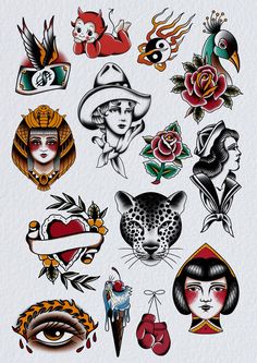 Small Traditional Flash Tattoo, Small Old School Tattoo, Traditional Tattoo Painting, America Tattoo, Tattoo Painting, Traditional Tattoo Flash Art, Sailor Jerry Tattoos, C Tattoo