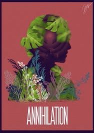 the cover to annihilation, with an image of a woman's head surrounded by plants