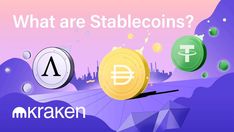 some coins are sitting on top of each other with the words what are stablecoins?