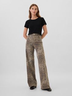 Cheetah Jeans, Leopard Jeans, Leopard Print Jeans, Leopard Print Pants, Leopard Pants, Pajamas Gift, Water Saving, Baby Pajamas, Wide Jeans