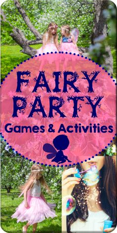 Enchanted Fairy Garden Party Activities, Fairy Garden Party Games, Fairies And Elves Birthday Party, Fairy Birthday Party Games Activities, Woodland Fairy Birthday Party Activities, Kitty Fairy Birthday Party, Outdoor Fairy Party Decorations, Flower Fairy Party Ideas, Fairy Themed Games