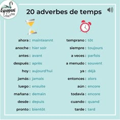 the words in spanish are used to describe what time it is and how many things are present