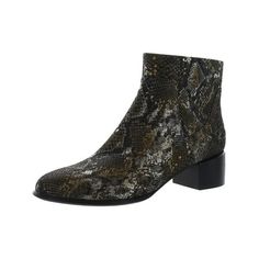 Manufacturer: Vionic Size Origin: US Style Type: Ankle Boots Collection: Vionic Closure: Material: Leather/Man Made/Textile Fabric Type: Suede Sku: BH5715420 Size: 5.  Color: Brown.  Gender: female.  Age Group: adult.  Pattern: snake print. Pewter Shoes, Slouchy Ankle Boots, Pattern Snake, Mens Ankle Boots, Womens Stilettos, Leather Man, Pointed Toe Boots, Comfortable Boots, High Heels Stilettos