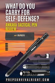 Prepare for any situation with the robust and versatile ANKAKA Tactical Pen. Emergency Preparedness Plan, Prepper Gear, Shtf Preparedness, Tactical Pen, Survival Shelter, Personal Defense, Personal Protection