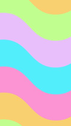 an abstract background with multicolored wavy lines in pastel pink, blue, and green