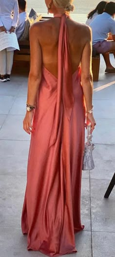 Ring Halter, Backless Maxi Dress, Halter Neck Maxi Dress, Office Dresses For Women, Dress Sleeve Length, Loose Maxi Dress, Looks Party, Backless Maxi Dresses, Straight Dress