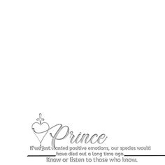 the prince quote is shown in black and white