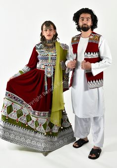 Afghani Dress Traditional Afghan Dress With Full Hand Made Embroidery - Kuchi Dress for Bride and Vest for Groom Afghan Couple Wedding Set (US based Seller) Note:  The jewelry is not included. It includes Women's Dress, Women's shawl and Men's Vest  Afghan Dress Handmade Traditional Afghani Dress Afghan Clothes Tribal Kuchi Dress These Afghan clothes are prepared from high quality fabric. A lot of mirrors And Coins are fixed on the dress by hand. Traditionally, such Afghani Persian Pashtun tribal Traditional clothes are used for special events like weddings, Eid, Nawroz, Nikkah, engagements and other special occasions. This Afghani Dress is also worn during performance of Afghani traditional dance called Attan. The design is based on latest fashion. Note: US Based Seller This Bridal Set in Couple Dress Matching, Afghan Traditional Dresses, Afghan Wedding Dress, Afghani Dress, Afghani Clothes, Afghan Dress, Afghan Wedding, Dress For Bride, Dress Traditional