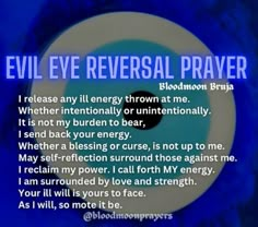 Reverse Evil Eye Spell, Evil Eye Protection Spell, Shielding Spell, Protective Prayers, Evil Eye Spell, Evil Eye Quotes, Easy Love Spells