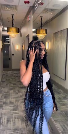 Large Boho Twists Black Women, Winter Hairstyles For Black Women Braids, Woman Braids Hairstyles, Large Boho Twist, Jumbo Twists With Curls, Black Mom Hairstyles, Jumbo Knotless Twists, Jumbo Butterfly Braids, Big Passion Twists