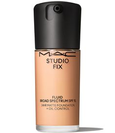 The iconic 24-hour buildable&#x2C; breathable foundation has been upgraded for all skin tones and textures with a good-for-skin formula that controls oil and hydrates skin – plus&#x2C; a new pro fluid technology that moves with you for a more natural look.The upgraded Studio Fix Foundation provides the same flawless&#x2C; medium-full buildable coverage as the original&#x2C; now with a natural-looking&#x2C; soft matte finish. It ap Mac Studio Fix Fluid, Mac Studio Fix, Mac Studio, Studio Fix, Matte Foundation, Mac Makeup, Oil Control, Travel Makeup, Oil Control Products