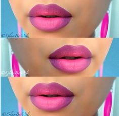 MAGENTA AND HOT PINK OMBRE LIPS.....#AFRICAN AMERICAN WOMEN #MAKEUP.......CHECK OUT MORE ON DAILY BLACK BEAUTY EXCLUSIVES ON FACEBOOK!!! American Makeup, African American Makeup, Best Wedding Makeup, Beautiful Lips, Makeup Face, Love Makeup, Beauty Bar