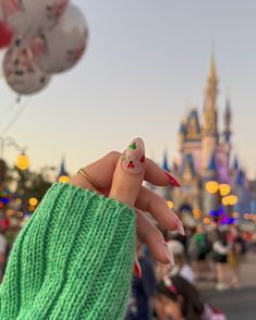 happy thanksgiving from the happiest place on earth🌎❤️ sorry to all my no christmas until after turkey, but i couldn’t resist painting some fun holiday nails for my Disney trip🎄 #holidaynails #disneynails #christmasnails #disneyholidays #disneychristmas #disneychristmasnails Disney christmas nails Disney Holiday Nails Christmas, Disney Nails Christmas, Disney Holiday Nails, Resist Painting, Disney Christmas Nails, Nail Pops, Paws And Claws, Disney Nails, Disney Holiday