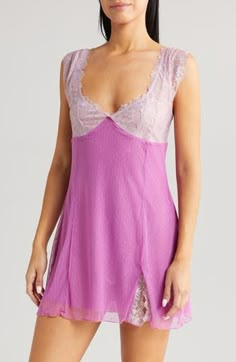 Exude elegance through your morning and nighttime routines in this luxurious dotted-mesh chemise winked with crisscrossed straps and intricate lace accents. 22" length Deep V-neck Adjustable straps Partially lined 82% nylon, 18% spandex Hand wash, line dry Imported Satin Pajama, Night Time Routine, Mini Slip, Satin Pajamas, Fabric Gift Bags, Pajama Shirt, Long Sleeve Pyjamas, Fabric Gifts, Lace Trims