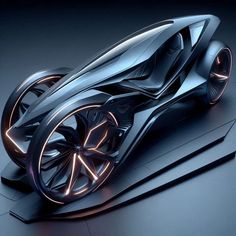 a futuristic car is shown in this image