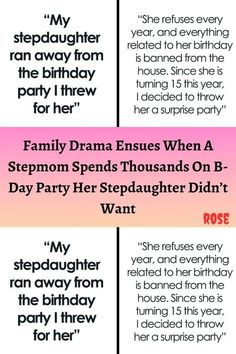 three different types of birthday cards with the words'my stepdaughter, i have