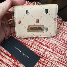 Brand New Smaller Key Chain Card Holder Wallet Tommy Hilfiger Wallet, Key Card Holder, Card Holder Wallet, Card Holders, Key Chain, Tommy Hilfiger, Card Holder, Women Accessories, Wallet