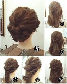 Sanggul Modern, Easy To Do Hairstyles, Low Bun Hairstyles, Updo Hairstyle, Super Hair, Short Hairstyle, Braided Updo, Formal Hairstyles