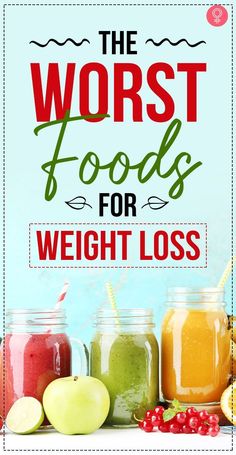 The Worst Foods For Weight Loss Smoothies Vegan, Best Smoothie, Bad Food, Healthy Smoothie, Lose 50 Pounds, Body Building, Best Diets