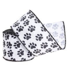 PRICES MAY VARY. Vivid, lively animal elements wired edge ribbon, black and white, the classic color that never goes out of style Dog Paw pattern printed ribbon with wired edge, bright colors, country style decoration ribbons, can add a relaxed and happy atmosphere for you in home decoration The animal pattern ribbon is made of high quality polyester material, the texture of imitation burlap, sturdy and soft, with 2 thin wires inside the edges and easy for you to get needed shapes The white and Home Party Decorations, Animal Party Decorations, Ribbon For Wreaths, Ribbon White, Paw Pattern, Printed Ribbon, Dog Paw Print, Black Animals, Dog Bone