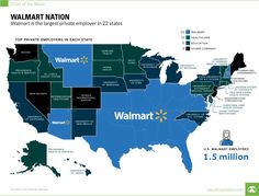 the map shows where walmart is located and what it means for customers to pay