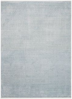 a light blue area rug with white border