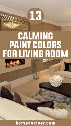 13 Best Calming Paint Colors for Living Room Paint Colours For Small Living Room, Paint Colors For Accent Walls, Home Interior Color Ideas Paint Colours, Interior Wall Paint Colors Living Rooms, Paint Wall Ideas Living Room, Paint Room All One Color, Country Living Room Colors, Painting The Living Room Ideas, Living Painting Ideas