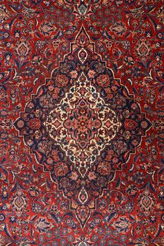 Antique 1930 Formal Classic Persian Traditional Persian Keshan 8' 5" X 12' 0" Red Rug Persian Furniture, Red Persian Rug, Luxury Area Rugs, Antique Persian Carpet, Persian Art Painting, Persian Art, Persian Pattern, Antique Persian Rug, Transitional Rugs