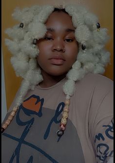 #art #black #aesthetic #hair #hairstyling #blackgirl #blackgirlshairstyles #blackhairstyles #blackgirlaesthetic #alternative #altgirl #alternativefashion #altblackgirl #afropunk #alternativestyle #artist #animecosplayer #reference #braidedhairstylesforblackwomen #braids #braidsforshorthair #braidedhairstyle #poses #poseideas #posereference #fluffy #bob #blackwomen #fluffybob #fluffybobblackwomen Black Alternative Hairstyles, Alternative Natural Hair Styles, Fantasy Black Hairstyles, Unique Short Hairstyles, Fluffy Hair Reference, Alternative Black Hairstyles, Clowncore Hair, Type 4b Hairstyles, White Hair Black Tips