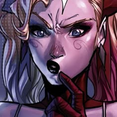 Harley Quinn Pfp, Harley Quinn Icon, Cool Pfps For Discord, Fem Icons, Harleen Quinzel, Harley Quinn Artwork, Harley Quinn Comic, Comic Book Art Style, Dc Icons