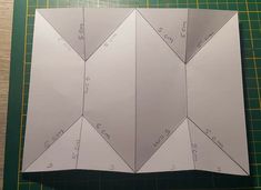 the paper is cut up and ready to be used for making an origami