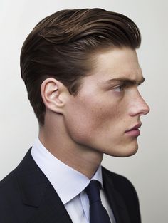 Exploring 33 Diverse Slicked Back Hair Men Styles from Classic to Modern Textured Looks Sleek Mens Hairstyles, Sophisticated Mens Haircut, Hairstyles For Guys With Big Foreheads, Coiffed Hair Men, Sharp Facial Features Man, Slicked Back Hairstyles Men, Classic Men Hairstyle, Slick Back Mens Hair, Medium Slick Back Hair Men