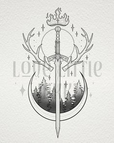 Stag Of Terrasen, Throne Of Glass Terrasen Symbol, Throne Of Glass And Acotar Tattoo, Terrasen Tog Tattoo, Terrasen Tog Symbol, Throne Of Glass Painting Ideas, Thrown Of Glass Tattoos, Throne If Glass Tattoo, No Way Home Tattoo