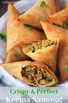 crispy and perfect keema samosa recipe with step by step instructions on how to make them