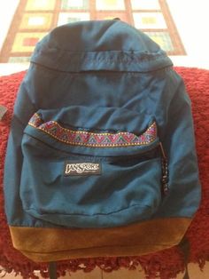 Jansport Bag, Jansport Right Pack, Chill Style, Purple And Green, Sewing Bag, Teal Green, Handbag Backpack, Tan Leather