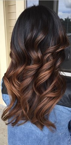 chocolate brown ombre Summer Hair Color 2024, Light Auburn, Hair Curls, Golden Red, Caramel Highlights, Long Light, Balayage Brunette, Auburn Hair, Hair Design