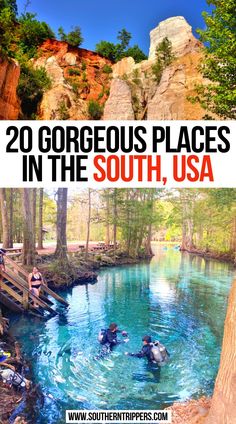 20 Gorgeous Places in the South, USA Best Things To Do In Every State, Amazing Places To Visit In The Us, Places In Africa To Visit, Best Us Road Trip Routes, Best Us Road Trips, Bucket List United States, Top 10 Places To Visit In The Us, Southeast Us Vacation Ideas, States To Visit In The Us