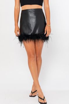 side zipper closure 55% cotton, 45% polyurethane dry clean or wash cold, do not tumble dry Black Mini Skirt, Black Mini, Tumble Dryer, Side Zipper, Feathers, Mini Skirt, Ballet Skirt, Mini Skirts, Dry Clean