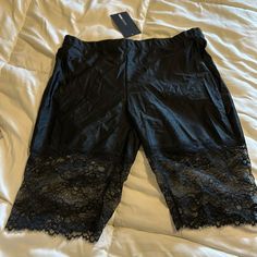 Nwt Biker Lace Biker Shorts. Perfect Under A Long Tee Or Jacket..Dress Up Or Down. Lace Biker Shorts, Fashion Nova Shorts, Long Tee, Shorts Fashion, Biker Shorts, Jacket Dress, Fashion Nova, Dress Up, Womens Shorts